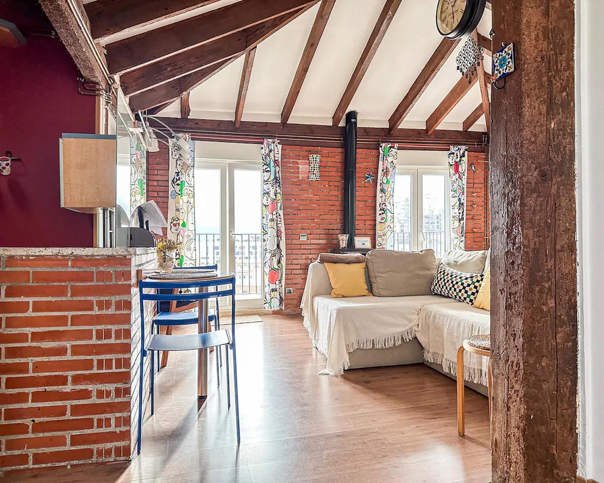 Apartamento Acogedor Loft Con Vistas A La Ciudad Santander Exterior foto
